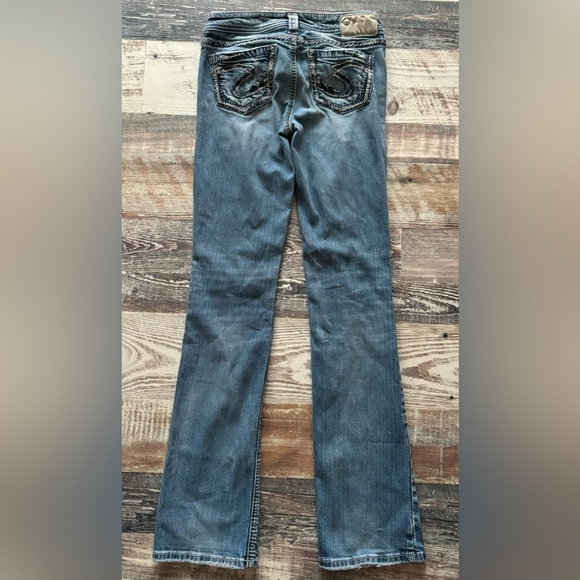 Silver Aiko Boot Cut Jeans - Picture 3 of 5